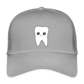 Tooth, Teeth, Dentist Gift - Kids’ Trucker Cap - light grey - Front
