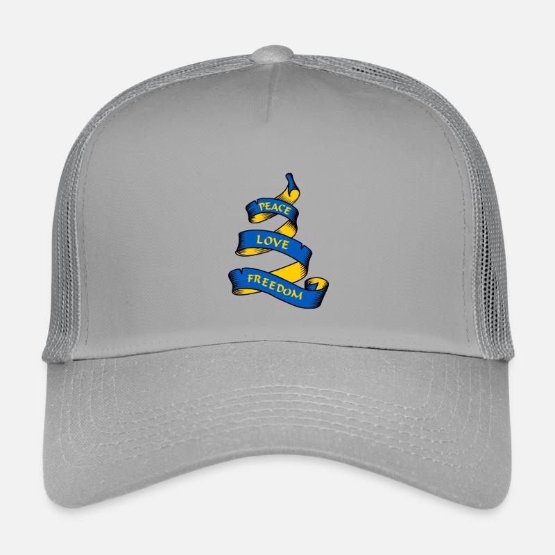 Curl-Banner mit Text Ukraine Kinder Trucker-Cap