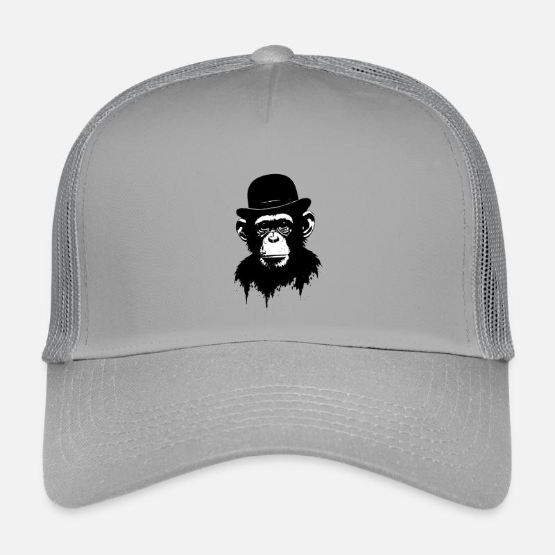 Monkey with bowler hat Kids’ Trucker Cap