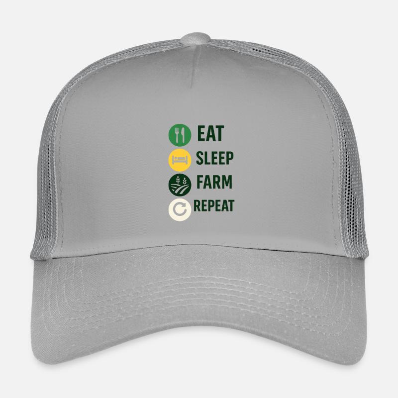 Mangez le sommeil Répéter Ferme Casquette trucker enfant
