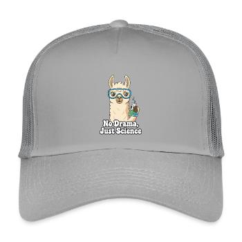 Kein Drama, Nur Wissenschaftlama - Kinder Trucker-Cap - Hellgrau - Vorne