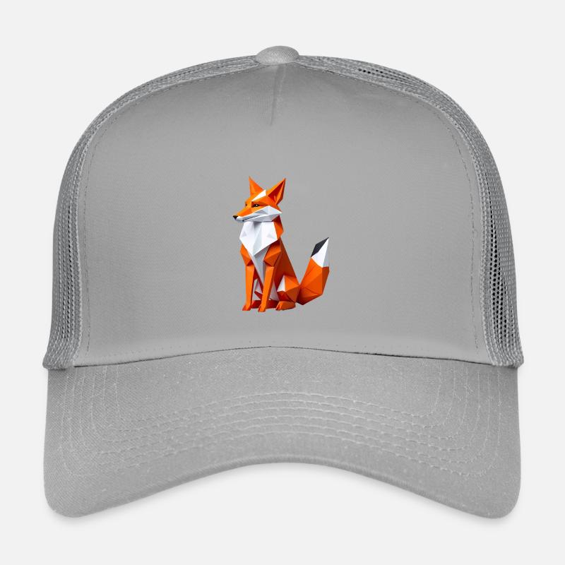 Geometric Polygon Fox Kids’ Trucker Cap