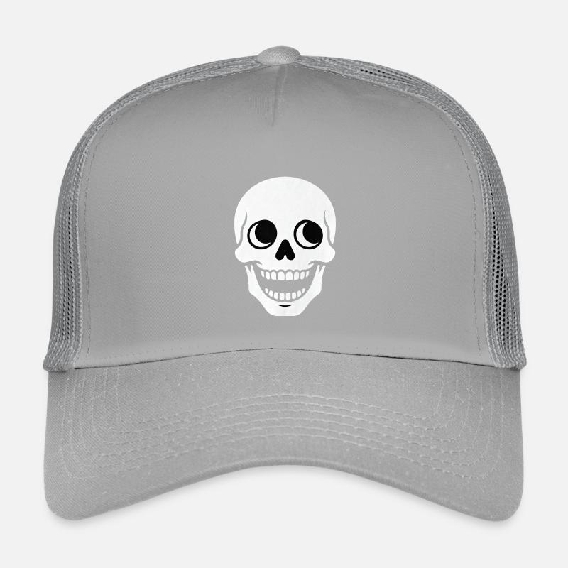 Totenkopf - Kinder Trucker-Cap - Hellgrau
