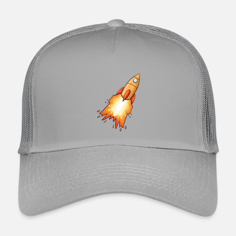 Rakete - Kinder Trucker-Cap - Hellgrau