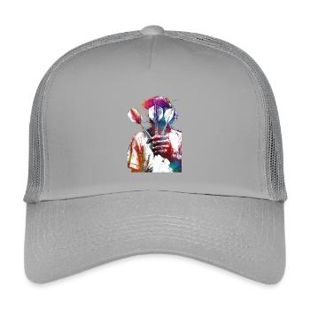 Dart Player Sports Art #darts #sport - Kids’ Trucker Cap - light grey - Front
