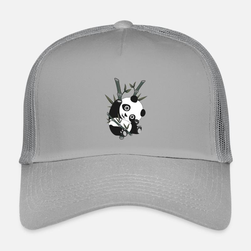 Panda - Bamboo - Kids’ Trucker Cap - light grey