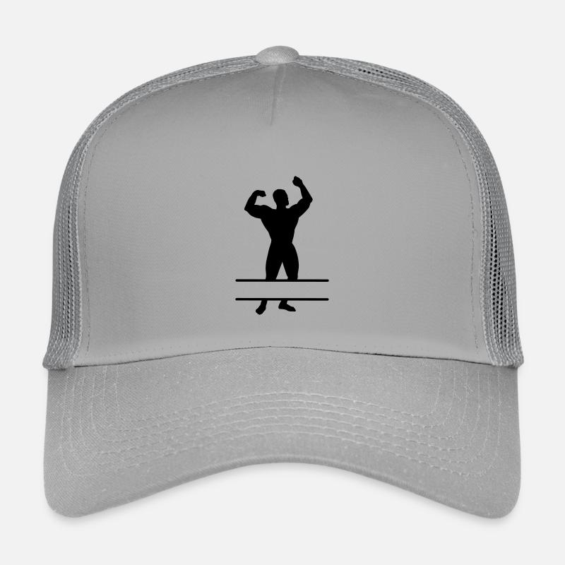Bodybuilder avec espace texte Casquette trucker enfant