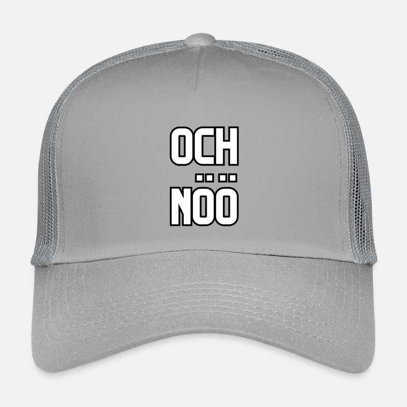 Och Nöö! Keine Lust Faul Pech Geschenk - Kinder Trucker-Cap - Hellgrau