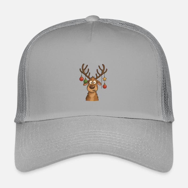 Renne drôle avec des boules Casquette trucker enfant