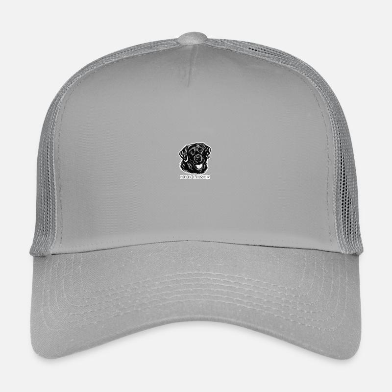 Dog Lover Hundeporträt - Kinder Trucker-Cap - Hellgrau