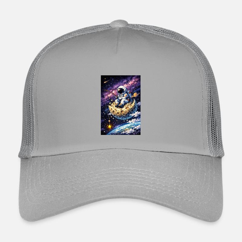 Astralfischen auf dem Mond - Kinder Trucker-Cap - Hellgrau