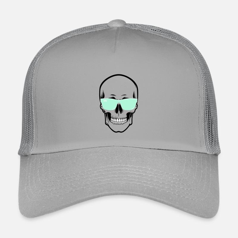 Color-Adjustable Sunglasses Smile Skull Kids’ Trucker Cap