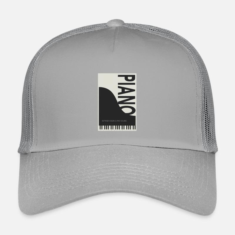 Piano – Between Silence and Sound - Kinder Trucker-Cap - Hellgrau