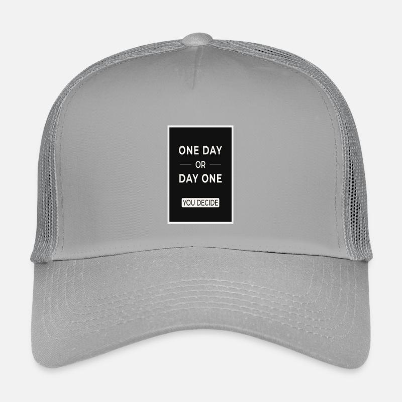 One Day or Day One You Decide Statement Kinder Trucker-Cap