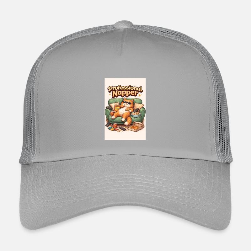 Professionelles Nickerchen - Kinder Trucker-Cap - Hellgrau
