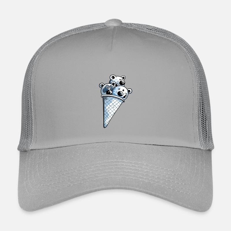 Ours à la crème glacée - Cadeau Casquette trucker enfant