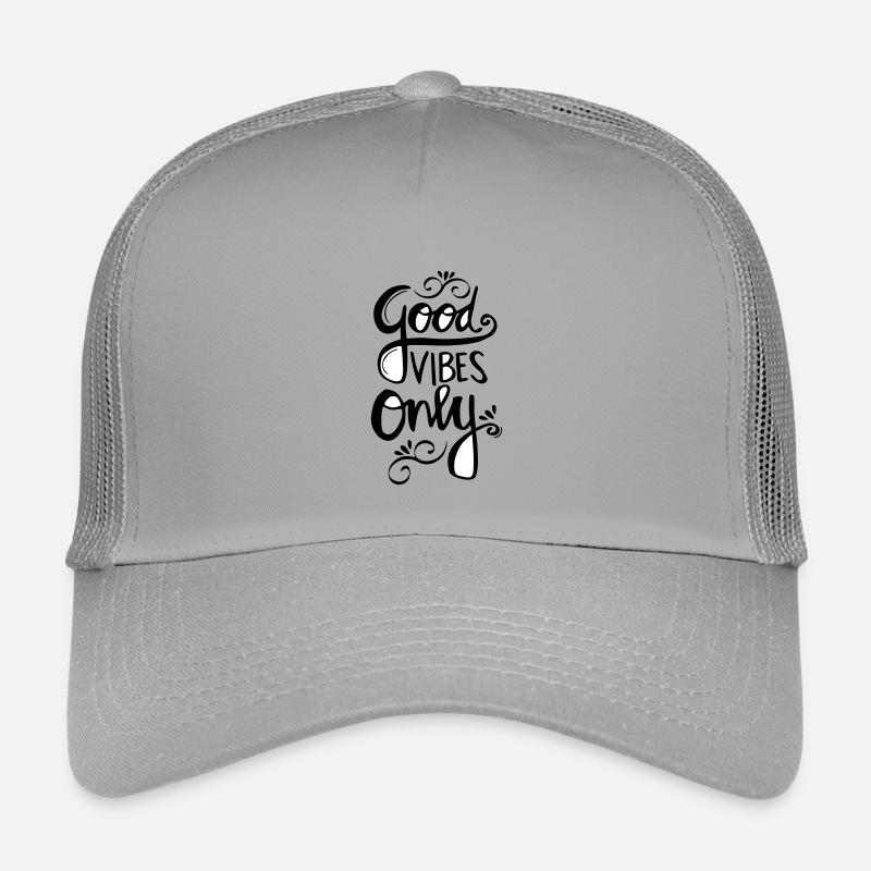 Good Vibes Only - Kinder Trucker-Cap - Hellgrau