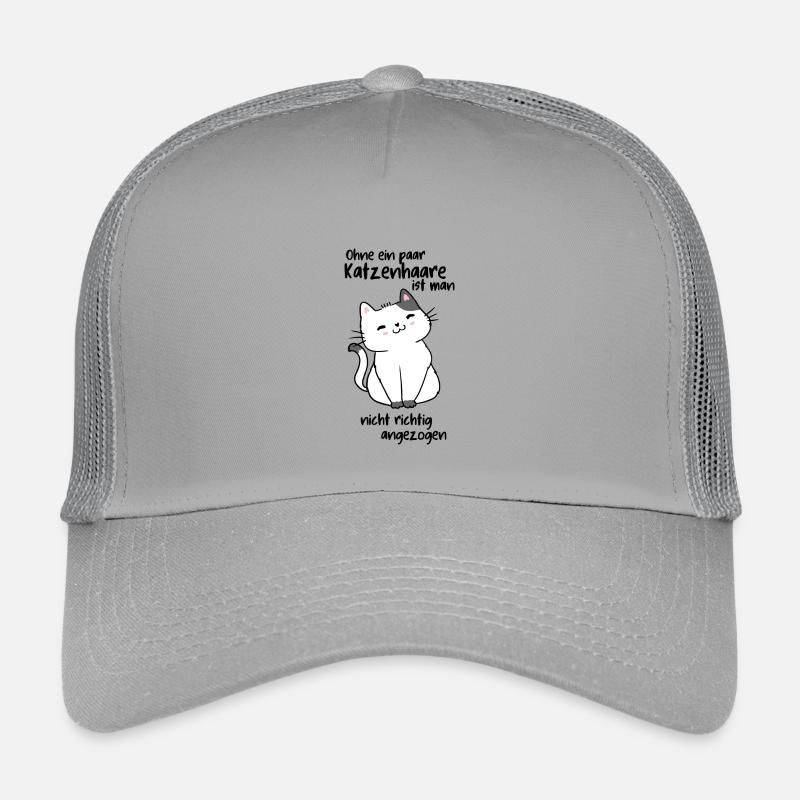 Ohne Katzenhaare - Kinder Trucker-Cap - Hellgrau