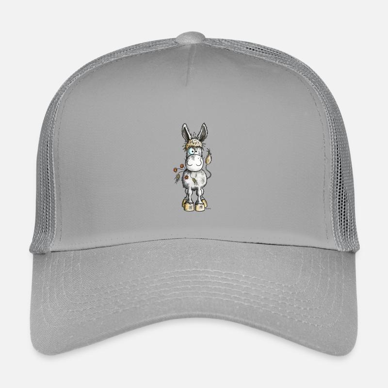Niedlicher Esel - Kinder Trucker-Cap - Hellgrau