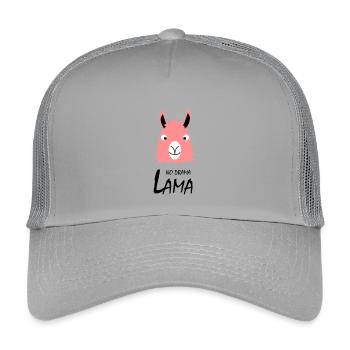 No drama Lama - Kids’ Trucker Cap - light grey - Front