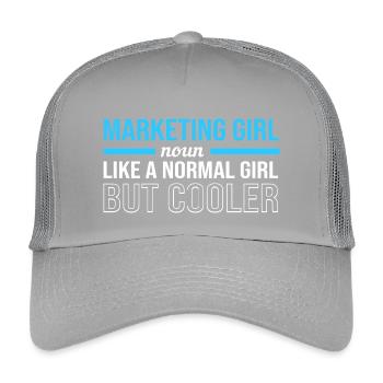 Marketing Manager - Kinder Trucker-Cap - Hellgrau - Vorne