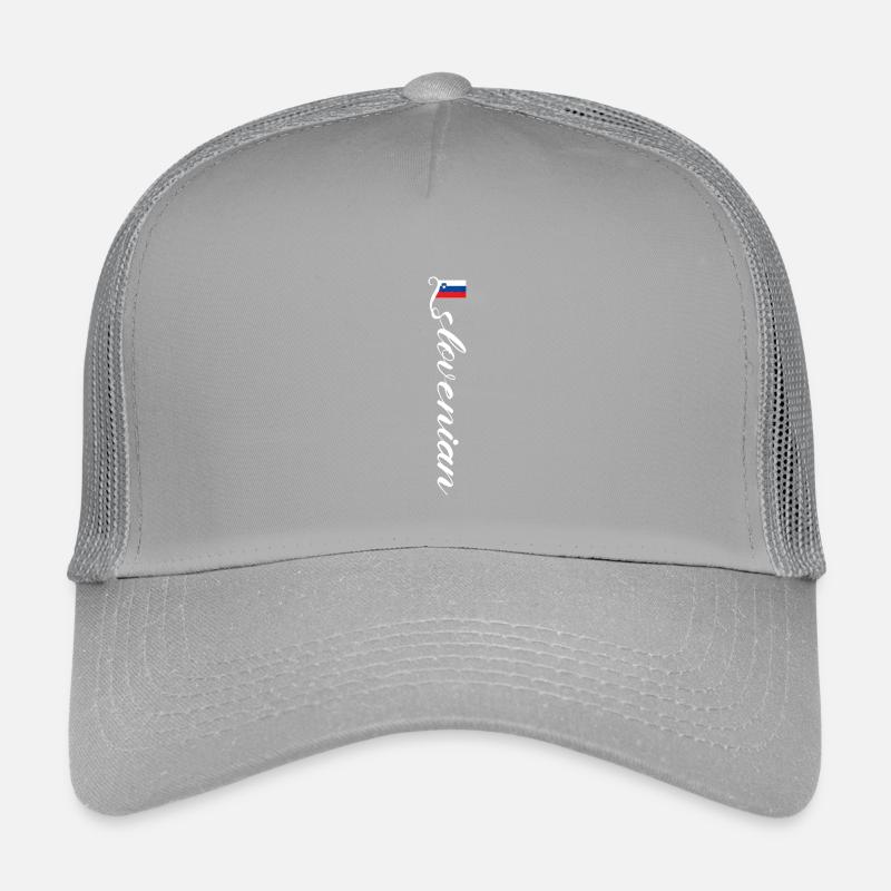 Slowenien - Kinder Trucker-Cap - Hellgrau