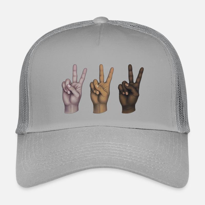 PEACE HANDS  ALL EQUALS  - peace & love Casquette trucker enfant