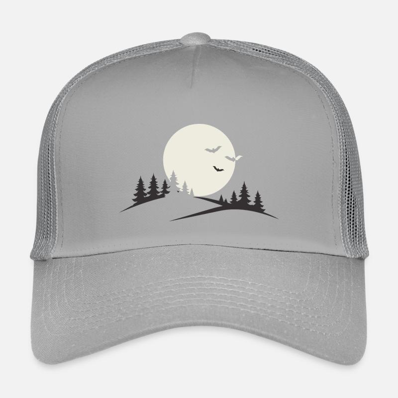 Full Moon Night – Dark Aesthetic Design Kids’ Trucker Cap