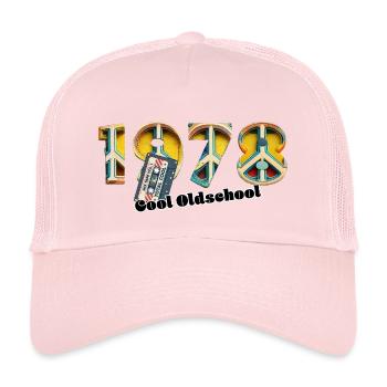 1978 Jahrgang Retro Vintage – Kassette – Cool Olds - Kinder Trucker-Cap - Hellrosa - Vorne