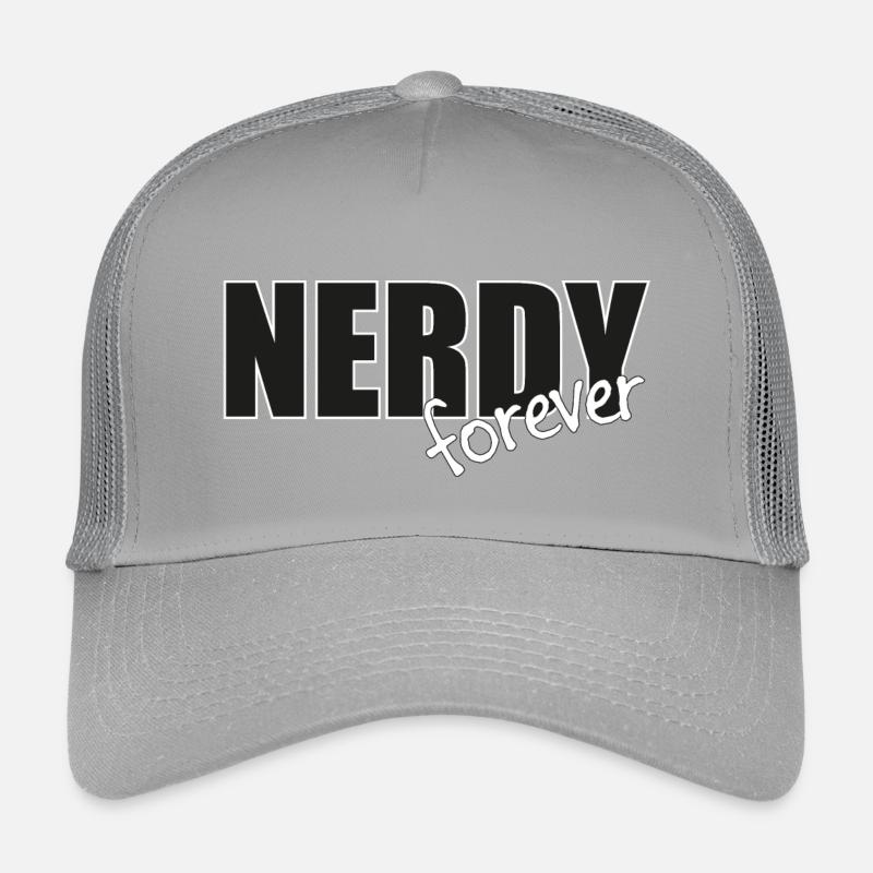 NERDY forever - Logo Black/White Kids’ Trucker Cap