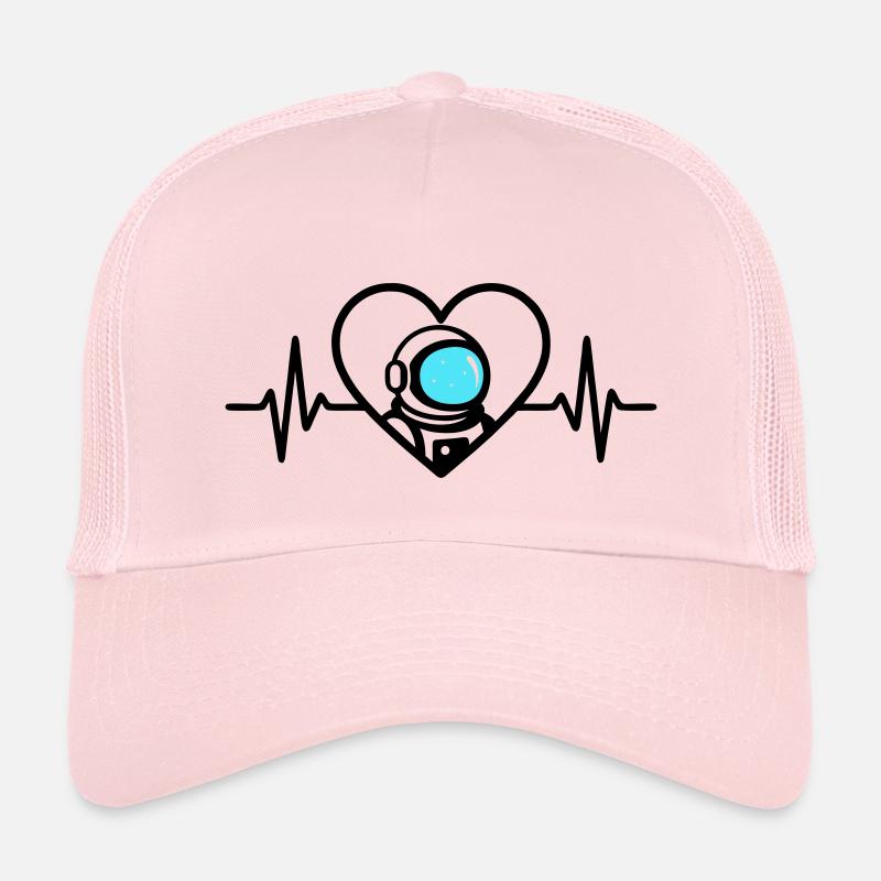 Casque Cosmos de voyage dans l’espace Astronaute Heart Casquette trucker enfant