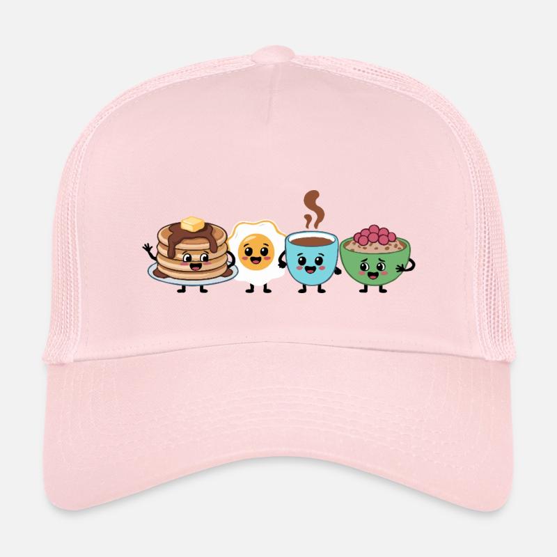 Cute Food & Beverage Breakfast Pattern Kids’ Trucker Cap