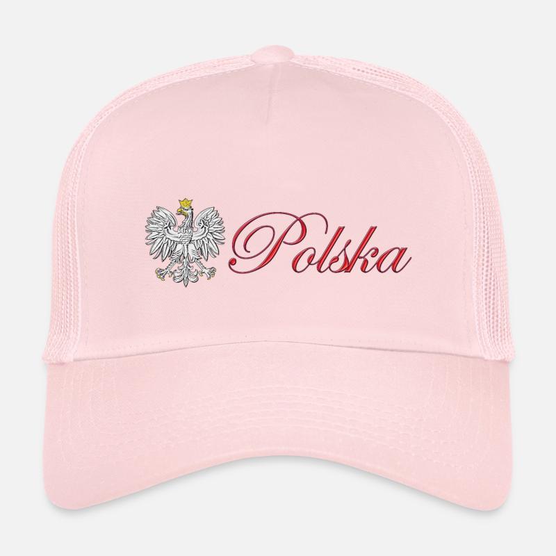 Polska - Polen - Kinder Trucker-Cap - Hellrosa