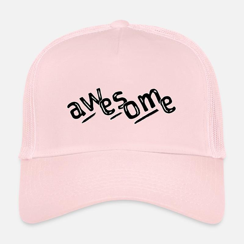 Awesome - Kids’ Trucker Cap - pale pink