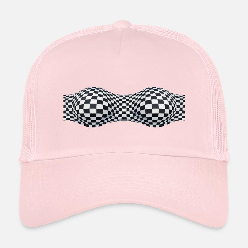 Folded Checkered Patterns Kids’ Trucker Cap