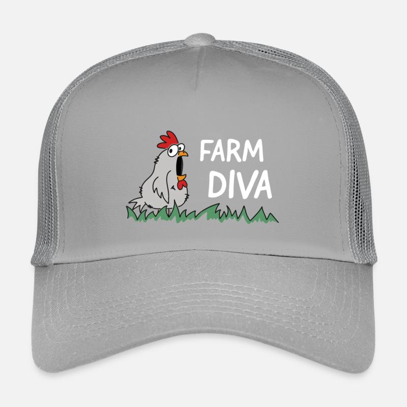 farm diva chicken hen Kinder Trucker-Cap