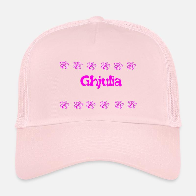 Ghijulia Floral Pink Logo Casquette trucker enfant