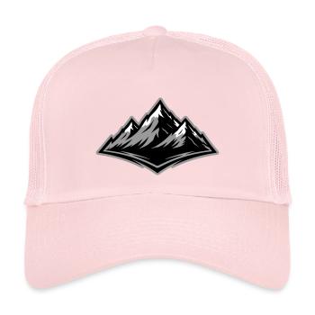 Berge Symbol Alpen - Kinder Trucker-Cap - Hellrosa - Vorne