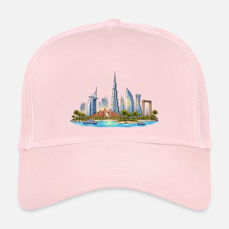 Dubai Waterfront Skyline Kids’ Trucker Cap