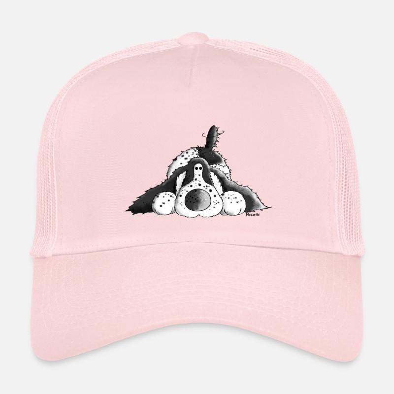 Fröhlicher Cocker Spaniel - Hund - Kinder Trucker-Cap - Hellrosa
