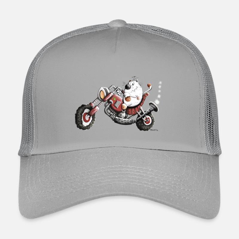 Chat Moto Casquette trucker enfant