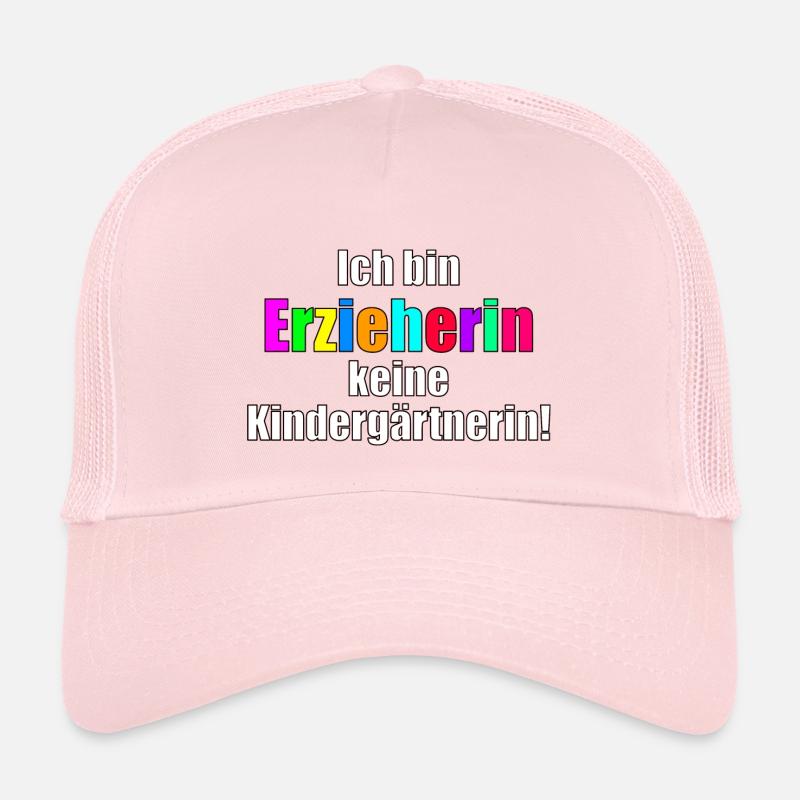 Erzieherin - Kinder Trucker-Cap - Hellrosa