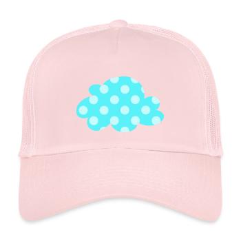 Points nuages Points Points Décoration de la chambre de bébé Enfants Météo - Casquette trucker enfant - rose pâle - Devant