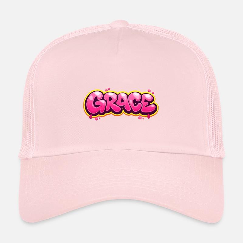 GRACE GRAFFITI NAME FOR PERFECT GIFT PRINTABLE on  Casquette trucker enfant