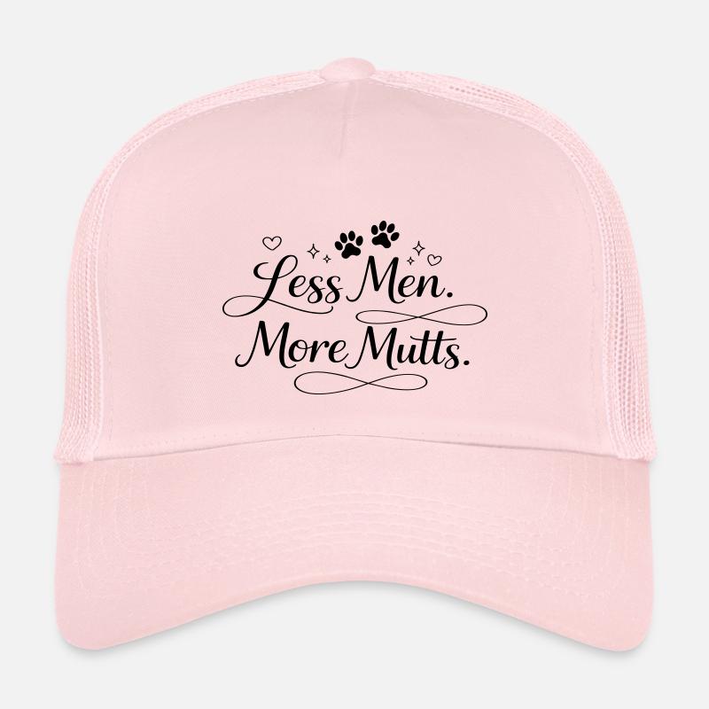 Less men. More mutts. - Kinder Trucker-Cap - Hellrosa