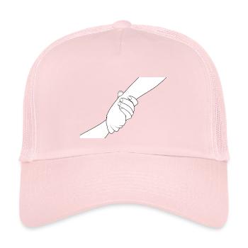 Hands of Connection - Kids’ Trucker Cap - pale pink - Front