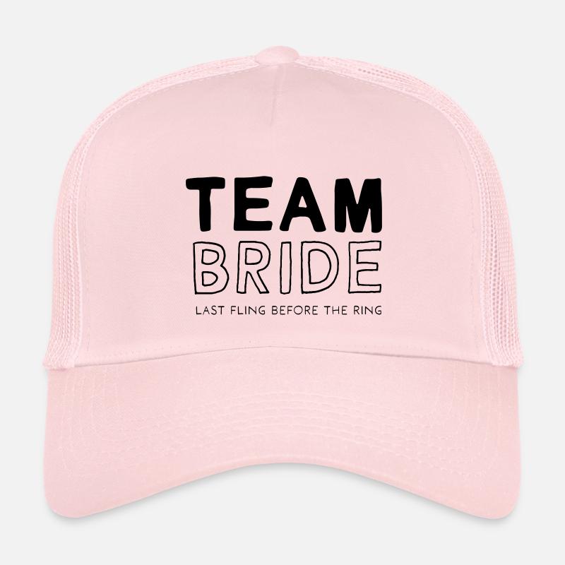 Équipe Bride - Casquette trucker enfant - rose pâle