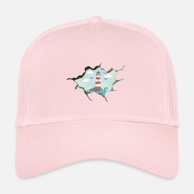 Druchbruch zum Strand - Kinder Trucker-Cap - Hellrosa