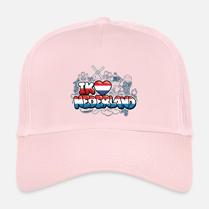 J’aime les Pays-Bas avec drapeau Casquette trucker enfant