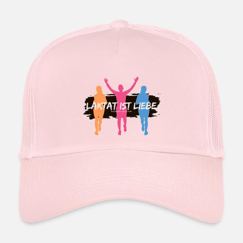 Lactate is Love – Runner Edition - Kids’ Trucker Cap - pale pink